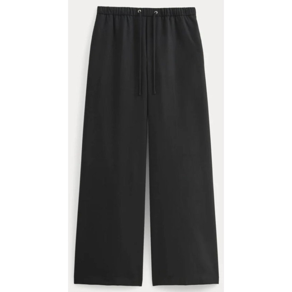 Everlane Women's Wool Blend Pull-on Trouser in Tailor‎ Twill - Black - Sz 14